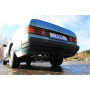 Silent stainless steel rear 2x76mm type 16 for MERCEDES 190 TYPE W201