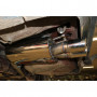 Silent stainless steel rear 2x76mm type 16 for MERCEDES 190 TYPE W201