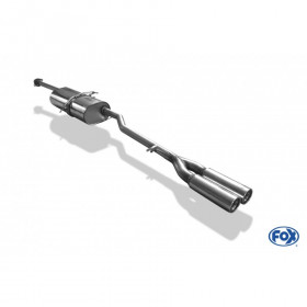 2x70mm stainless steel silent for MERCEDES CLASSE A TYPE W168