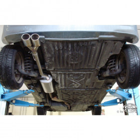 2x70mm stainless steel silent for MERCEDES CLASSE A TYPE W168