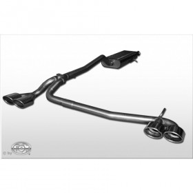 Silencieux arrière duplex inox 2x106x71mm type 32 pour MERCEDES CLASSE A TYPE W169