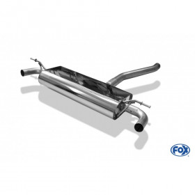 Silencieux arrière duplex inox (embouts intégrés au pare-chocs) pour MERCEDES CLASSE A TYPE W176/245