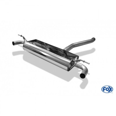 Silent rear duplex stainless steel (shock-mounted tips) for MERCEDES CLASSE A TYPE W176/245