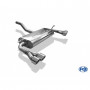 Silent rear duplex stainless steel 2x76mm type 16 (Brabus bumper) for MERCEDES CLASSE A TYPE W176
