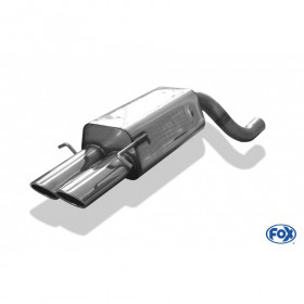 Silencieux arrière inox 2x106x71mm type 32 pour MERCEDES CLASSE C TYPE W203/S203