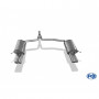 Silencieux arrière duplex inox 2x70mm type 16 pour MERCEDES CLASSE C TYPE W204/S204 POUR PACK AMG