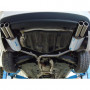 Silent rear duplex stainless steel 2x70mm type 16 for MERCEDES CLASSE C TYPE W204/S204 FOR PACK AMG