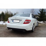 Silent rear duplex stainless steel 1x115x85mm type 38 for MERCEDES CLASSE C TYPE W204/S204 FOR PACK AMG
