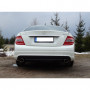 Silent rear duplex stainless steel 1x115x85mm type 38 for MERCEDES CLASSE C TYPE W204/S204 FOR PACK AMG