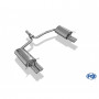 Silencieux arrière duplex inox 2x70mm type 16 pour MERCEDES CLASSE C TYPE W204/S204 SANS PACK AMG
