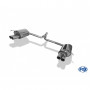 Silencieux arrière duplex inox 2x70mm type 16 pour MERCEDES CLASSE C TYPE W204/S204 SANS PACK AMG
