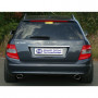 Silent rear duplex stainless steel 1x115x85mm type 38 for MERCEDES CLASSE C TYPE W204/S204 WITHOUT PACK AMG