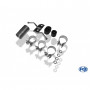 Silencieux arrière duplex inox 2x115x85mm type 32 pour MERCEDES CLASSE C TYPE W204/S204 POUR PACK AMG ET DIFFUSEUR C63