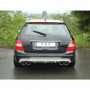 Silent rear duplex stainless steel 2x1115x85mm type 32 for MERCEDES CLASSE C TYPE W204/S204 FOR PACK AMG AND DIFFUSEUR C63