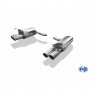 Silencieux arrière duplex inox 2x80mm type 16 pour MERCEDES CLASSE C TYPE W204/S204 SANS PACK AMG