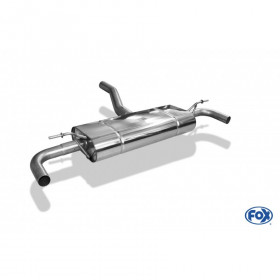 Silent rear duplex stainless steel (on original tips) for MERCEDES CLASSE B TYPE W247