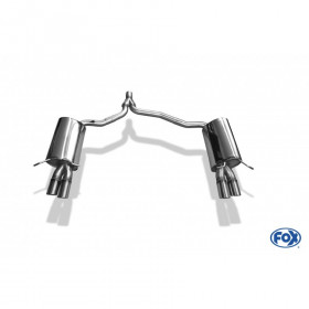 Silent rear duplex stainless steel 2x70mm type 16 for MERCEDES CLASSE C COUPE TYPE C204