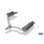 Silencieux arrière duplex inox 2x70mm type 16 pour MERCEDES CLASSE C COUPE TYPE C204