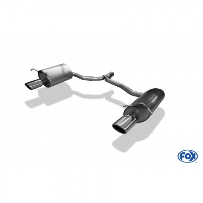Silencieux arrière duplex inox 1x115x85mm type 32 pour MERCEDES CLASSE C COUPE TYPE C204