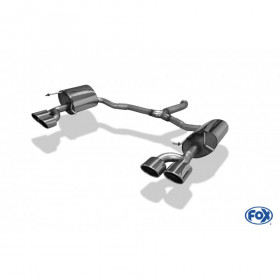 Silent rear duplex stainless steel 2x115x85mm type 32 for MERCEDES CLASSE C TYPE W205 BERLINE/BREAK