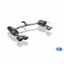 Silencieux arrière duplex inox 2x115x85mm type 32 pour MERCEDES CLASSE C TYPE W205 BERLINE/BREAK