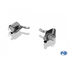 Silent rear duplex stainless steel for original output for MERCEDES CLASSE C TYPE W205 BERLINE/BREAK/CABRIOLET/COUPE