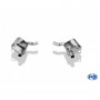 Silencieux arrière duplex inox pour sortie d'origine pour MERCEDES CLASSE C TYPE W205 BERLINE/BREAK/CABRIOLET/COUPE