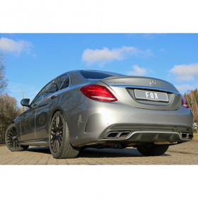 Silent rear duplex stainless steel for original output for MERCEDES CLASSE C C63 S AMG TYPE W205