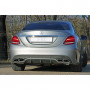 Silencieux arrière duplex inox pour sortie d'origine pour MERCEDES CLASSE C C63 S AMG TYPE W205