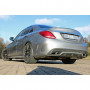 Silent rear duplex stainless steel for original output for MERCEDES CLASSE C C63 S AMG TYPE W205