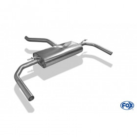 Silent rear duplex stainless steel for original output AMG 45 for MERCEDES CLA TYPE C117/X117