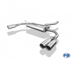 Silent rear duplex stainless steel duplex type 24 for MERCEDES CLA TYPE C117/X117