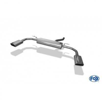 Silencieux arrière duplex inox 1x145x65mm type 59 pour MERCEDES CLA TYPE C117/X117