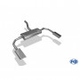 Silencieux arrière duplex inox 1x145x65mm type 59 pour MERCEDES CLA TYPE C117/X117