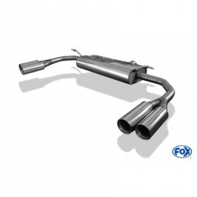 Silencieux arrière duplex inox 2x80mm type 24 pour MERCEDES CLA 4-MATIC TYPE C117/X117