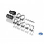 Silencieux arrière duplex inox 2x80mm type 24 pour MERCEDES CLA 4-MATIC TYPE C117/X117