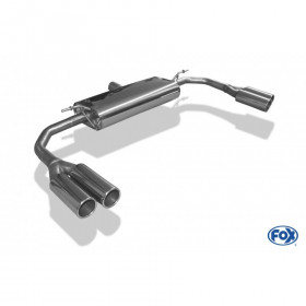 Silent rear duplex stainless steel 2x80mm type 12 for MERCEDES CLA 4-MATIC TYPE C117/X117