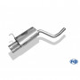 Silencieux arrière inox 2x80mm type 13 pour MERCEDES CLK TYPE W208