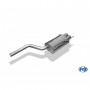 Silencieux arrière inox 2x80mm type 13 pour MERCEDES CLK TYPE W208