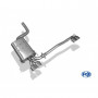 Silencieux arrière duplex inox 2x88x74mm type 32 pour MERCEDES CLK TYPE W208