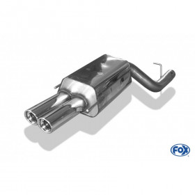 2x80mm stainless steel silent for MERCEDES CLK TYPE W209