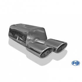 Silencieux arrière inox 2x115x85mm type 32 pour MERCEDES CLK TYPE W209