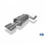 Silent stainless steel rear 2x115x85mm type 32 for MERCEDES CLK TYPE W209