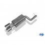 Silent stainless steel rear 2x115x85mm type 32 for MERCEDES CLK TYPE W209