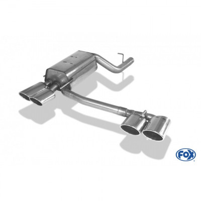 Silencieux arrière duplex inox 2x115x85mm type 32 pour MERCEDES CLK TYPE W209