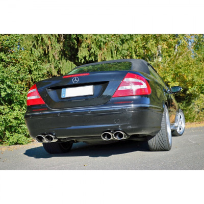 Silent rear duplex stainless steel 2x115x85mm type 32 for MERCEDES