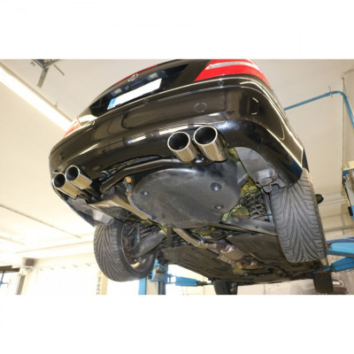 【BEEPBOOP】 CLK Silent rear duplex stainless steel 2x115x85mm type 32 for MERCEDES