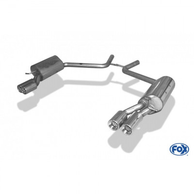 Silencieux arrière duplex inox 2x90mm type 13 pour MERCEDES CLS TYPE C219