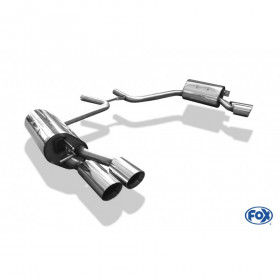 Silencieux arrière duplex inox 2x90mm type 25 pour MERCEDES CLS TYPE C219