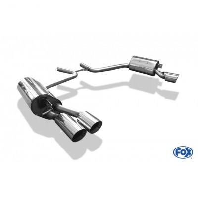Silencieux arrière duplex inox 2x90mm type 25 pour MERCEDES CLS TYPE C219